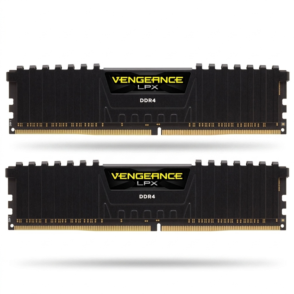 رم دسکتاپ کورسیر مدل Vengeance LPX DDR4 دو کاناله 32 گیگابایت 3200 مگاهرتز CL16 با هیتسینک آلومینیومی و پشتیبانی از XMP 2.0 برای اورکلاکینگ پایدار و خنک‌کنندگی بهینه