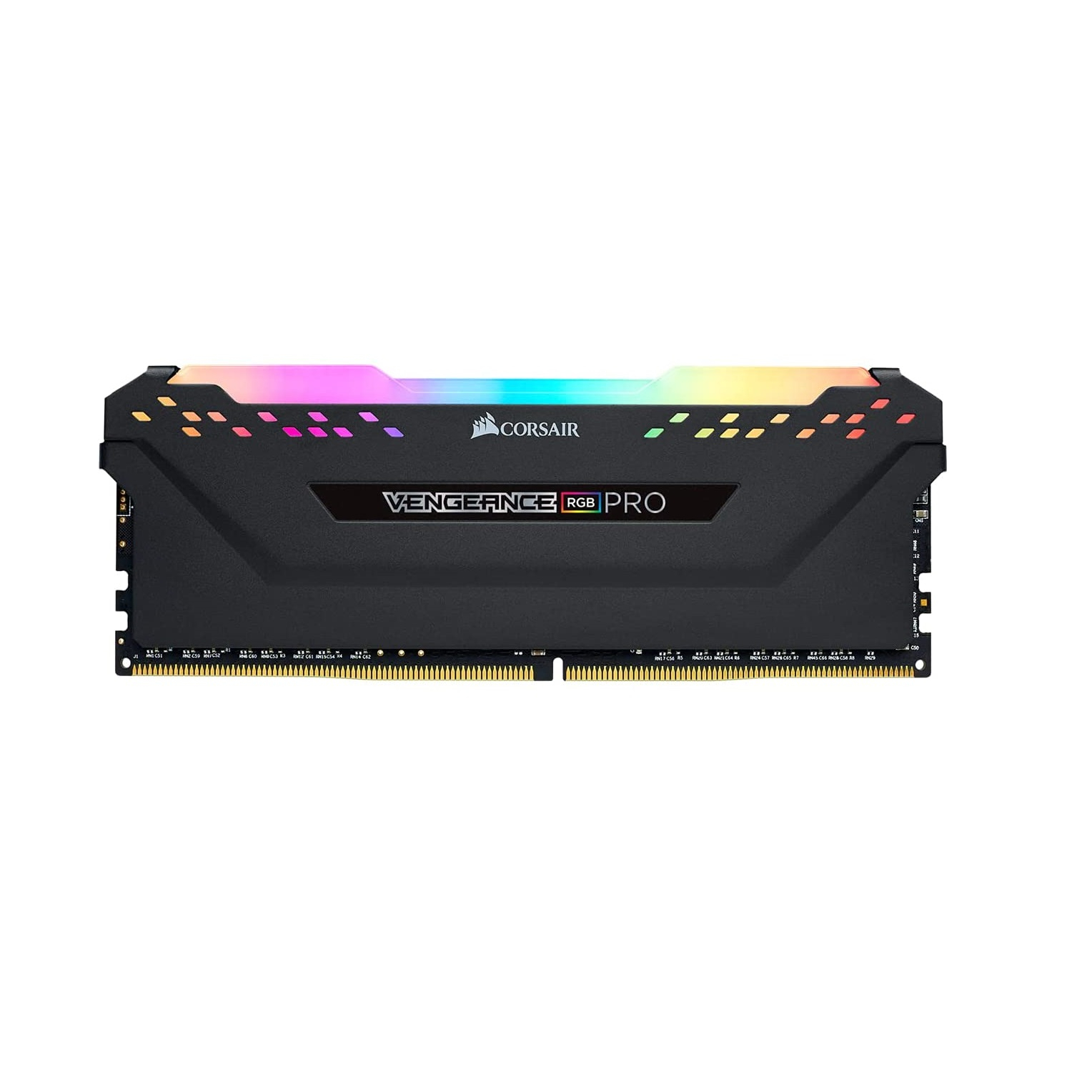 رم دسکتاپ DDR4 8 گیگابایت کورسیر مدل VENGEANCE RGB با فرکانس 3200 مگاهرتز، تایمینگ CL16 و هیت‌سینک