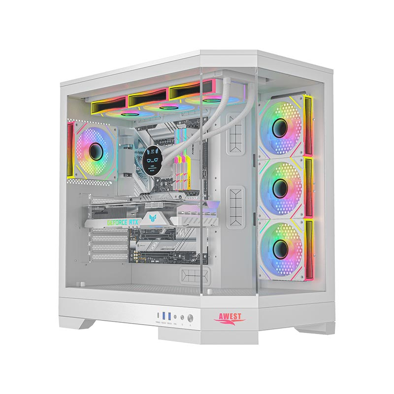 کیس کامپیوتر گیمینگ اوست مدل GT-AQ1-MW